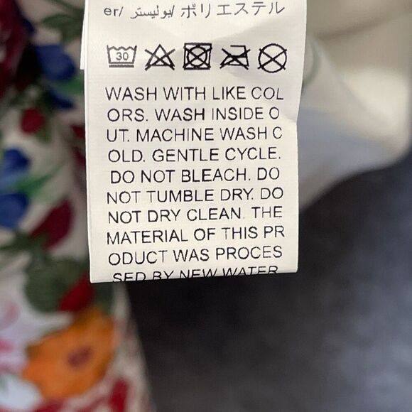 NWT Emery Rose Dress Women's Small White Floral Boho Short Sleeve A-Line V-Neck - Picture 5 of 16